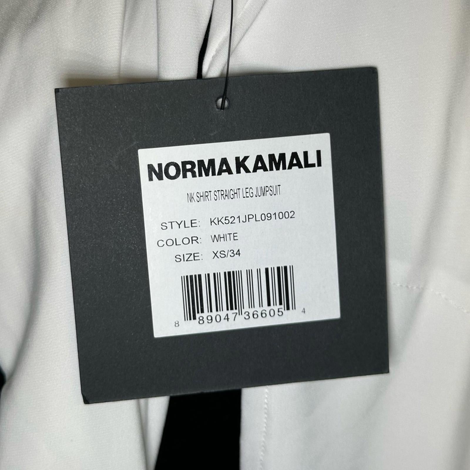 Norma Kamali NK Shirt Straight Leg Jumpsuit