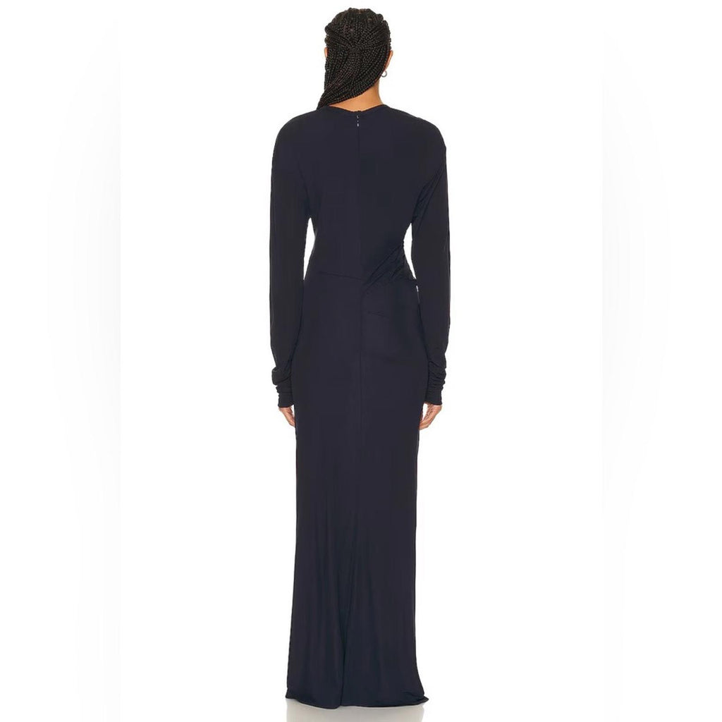 Christopher Esber Side Cowl Long Sleeve Dresd