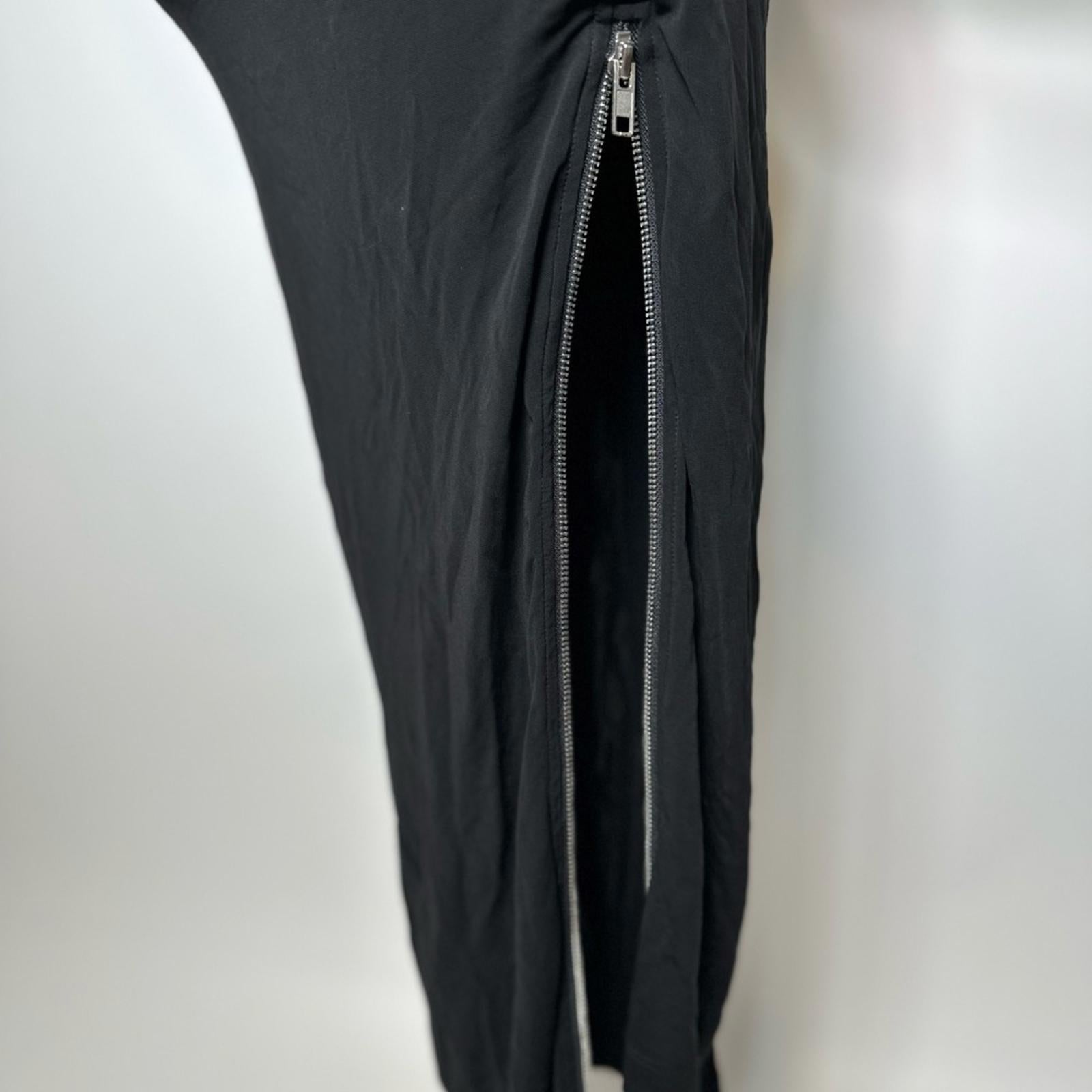 Helmut Lang Asymmetric Zip Midi Dress