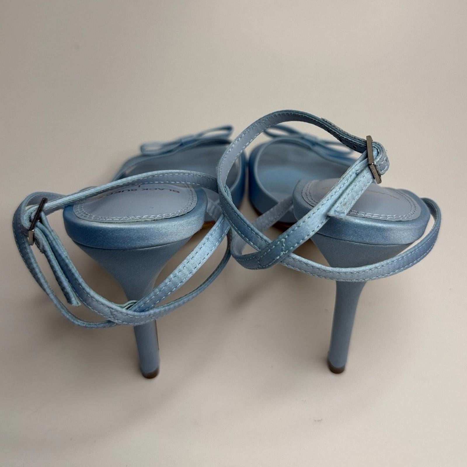 Black Suede Studio Albie 100 Bow Sandal