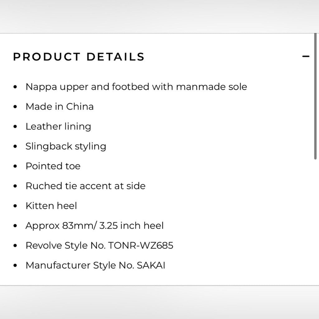 Tony Bianco Sakai Slingback Pump