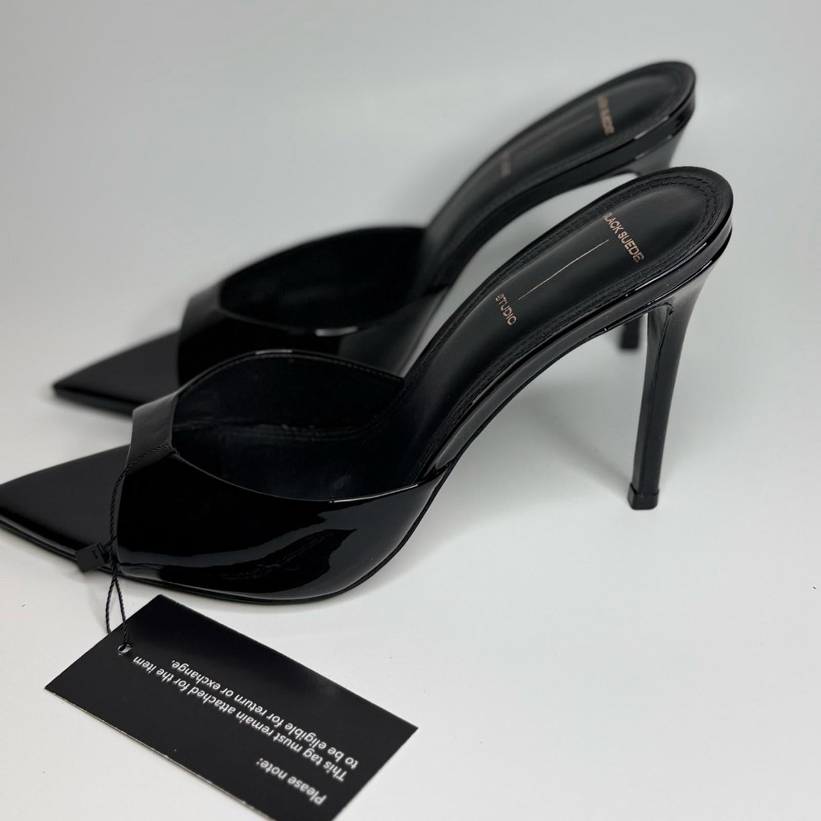 Black Suede Studio Brea Mule