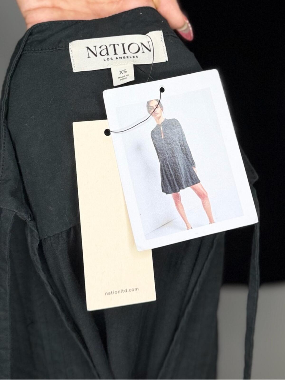 Nation Los Angeles Ariana Pintuck Dress