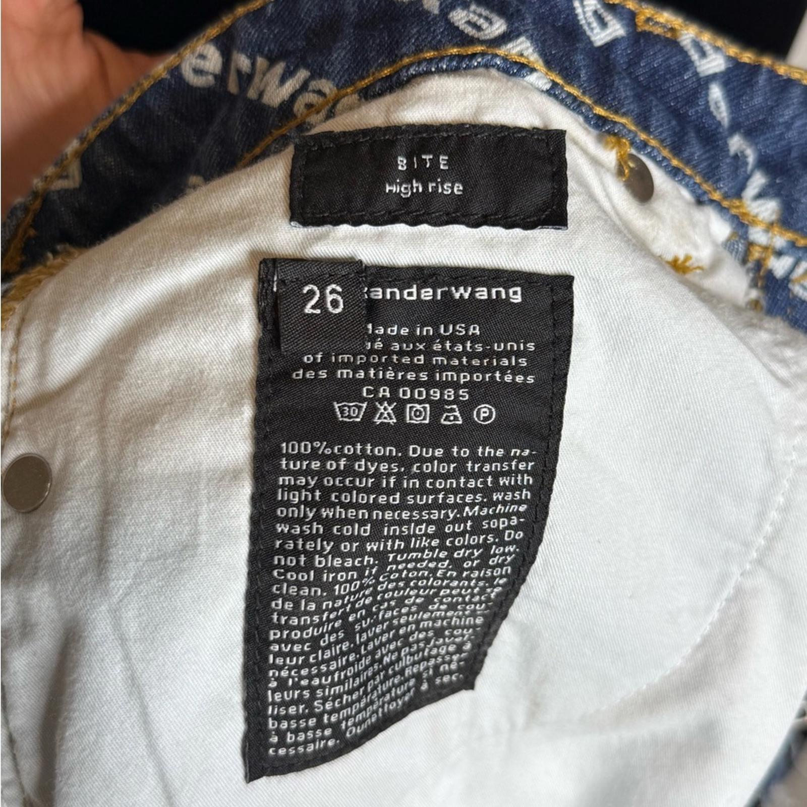 Alexander Wang Bite Denim Logo Shorts