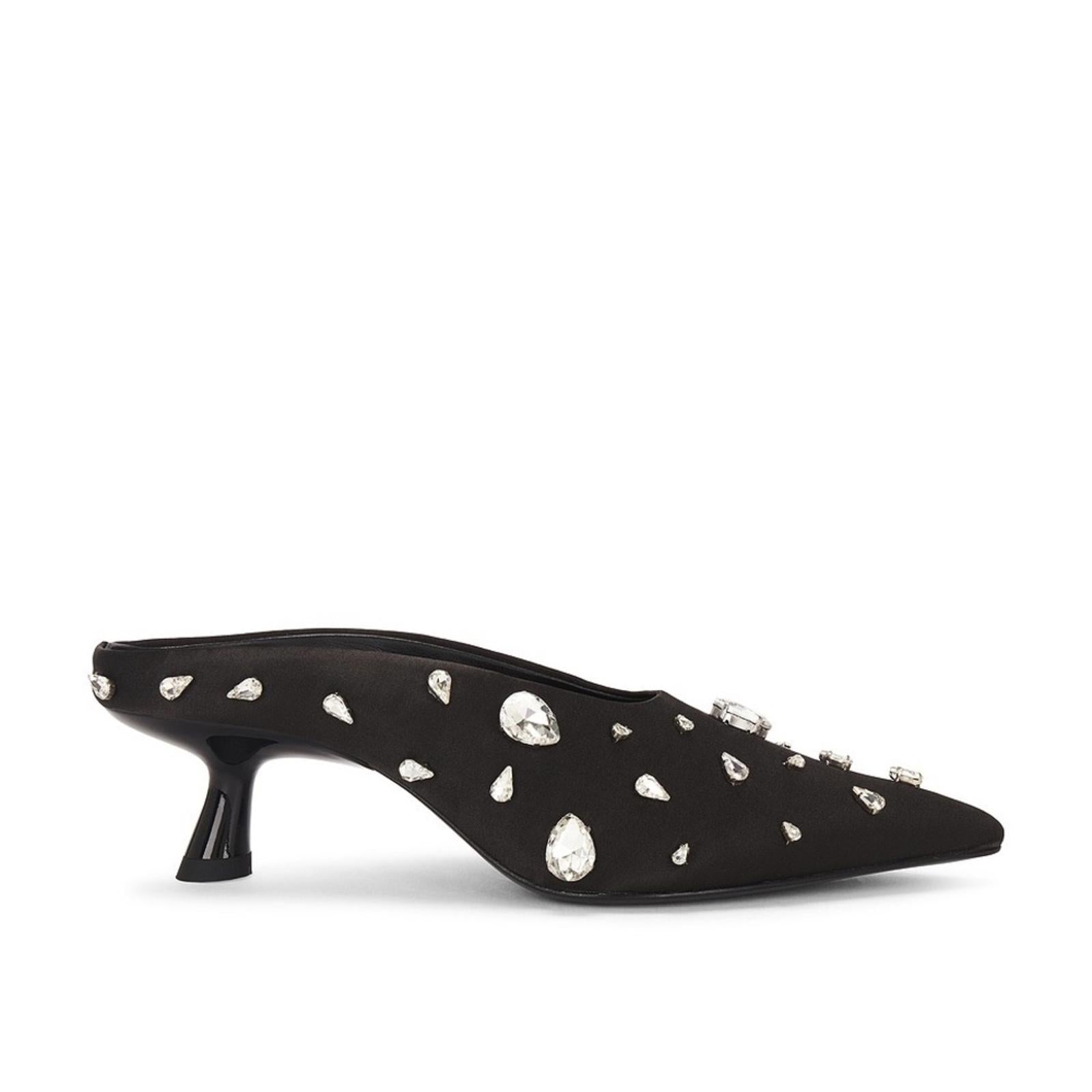 Simonmiller Teardrop Crystal Pointed Gala Mules