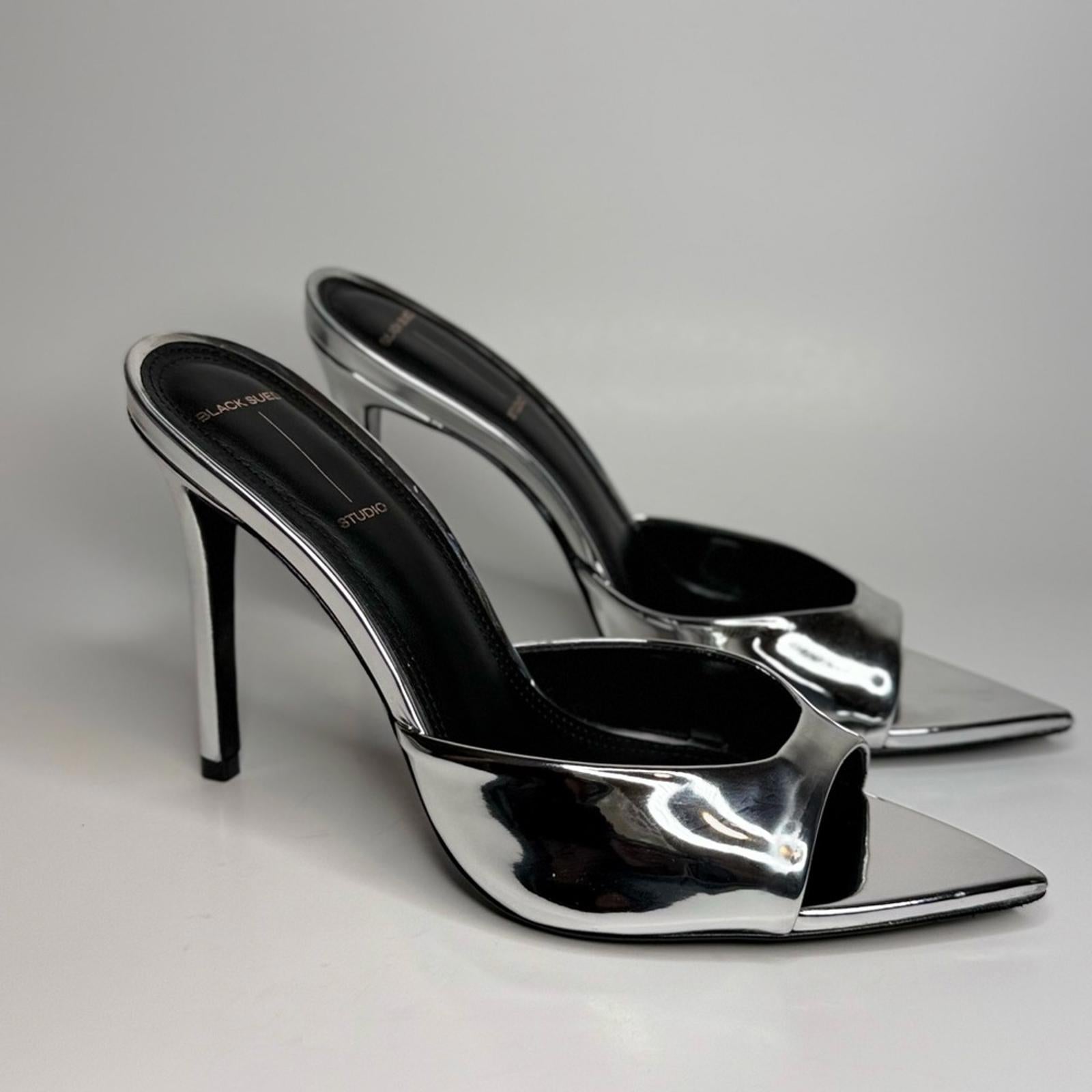 Black Suede Studio Brea Mule