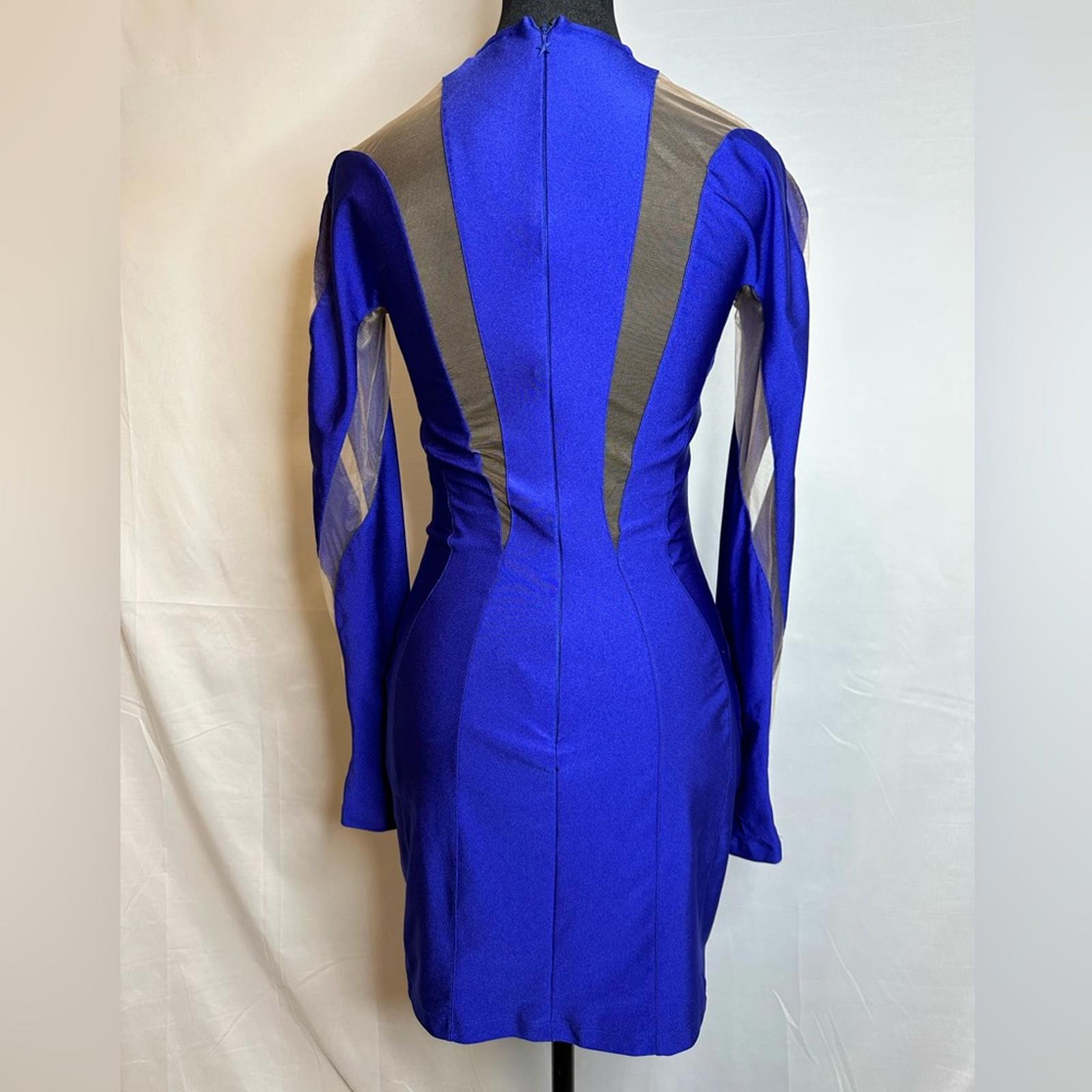 Mugler Long Sleeve Mini Dress