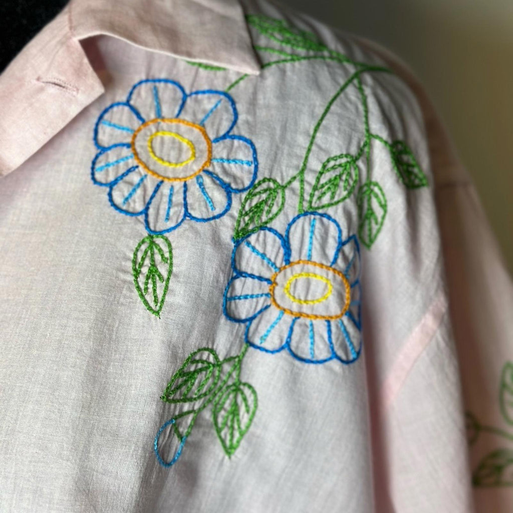 Harago Embroidered Short Sleeve Shirt