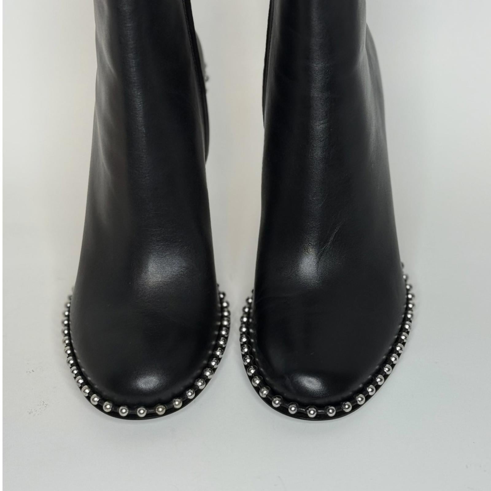 Alexander Wang 110mm stud-embellished Leather Ankle Boots